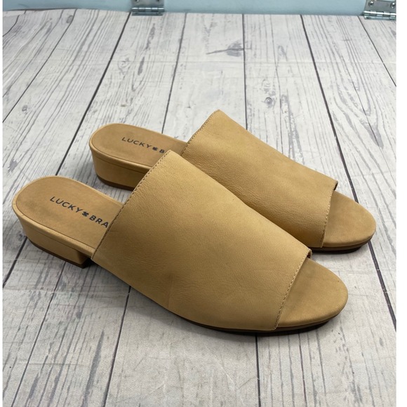 Lucky Brand Florent Flat Womens 9 color is glazed brown - Picture 1 of 5